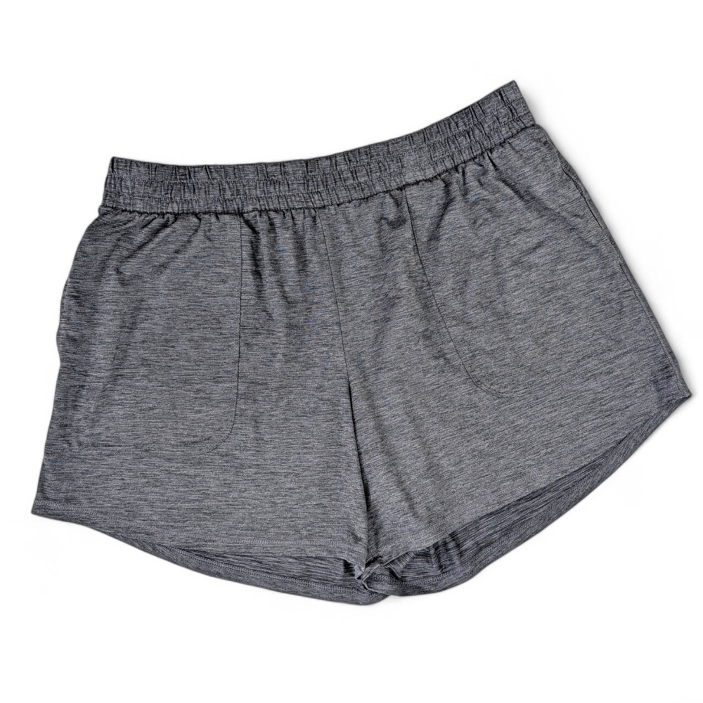 All In Motion Athletic Shorts Womens Large Gray Pockets Workout Sleep Stretchy - Picture 2 of 7